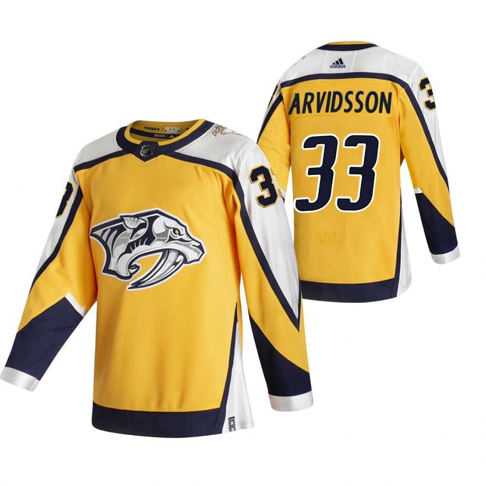 Nashville Predators 33 Viktor Arvidsson Yellow Adidas 2020-21 Reverse Retro Alternate Jersey Dzhi,We sell and wholesale Nashville Predators 33 Viktor Arvidsson Yellow Adidas 2020-21 Reverse Retro Alternate Jersey Dzhi on line form chian!